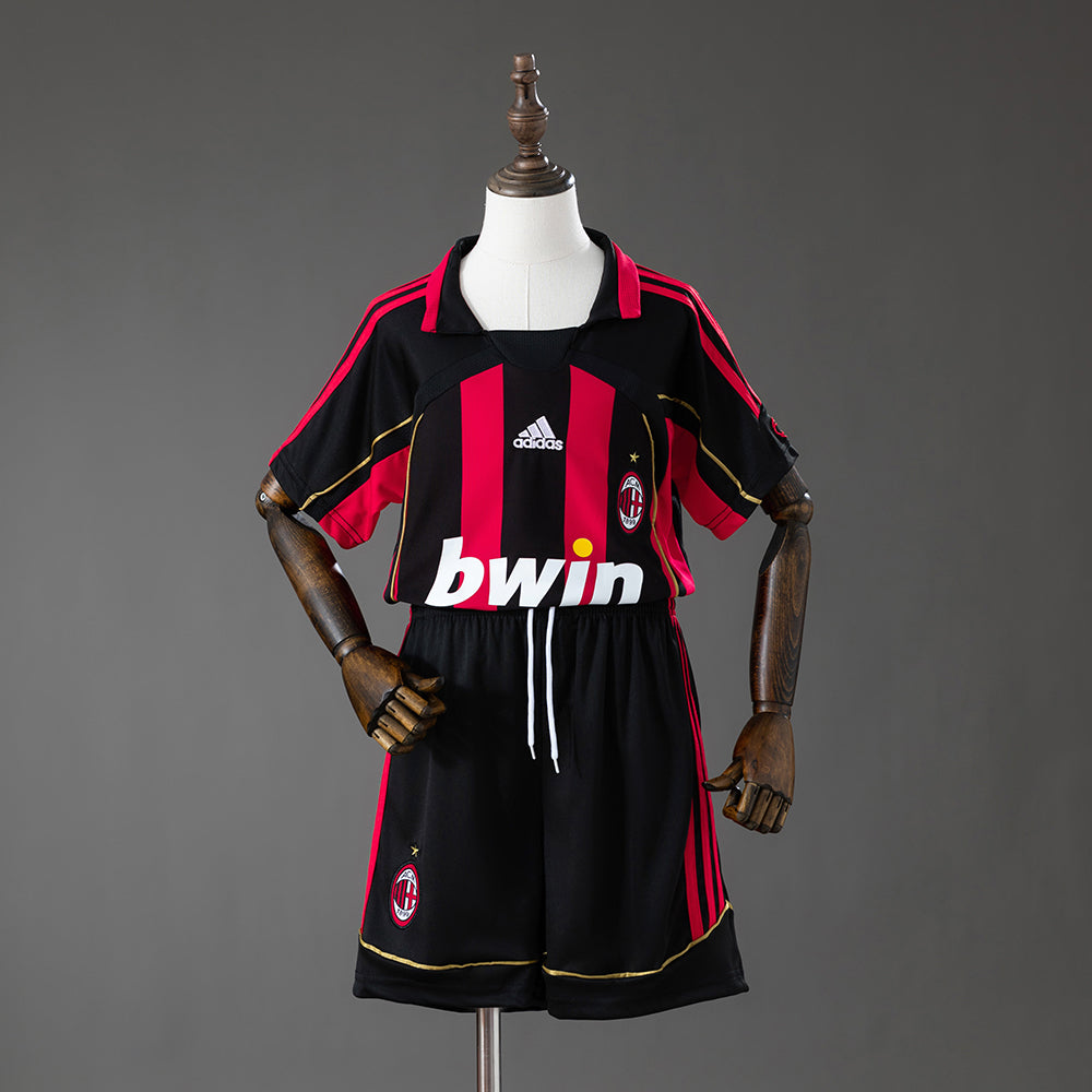 AC Milan Principal Infantil Kit Retrô Camisa 06/07
