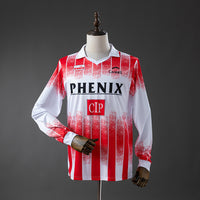 AS Cannes Principal Retrô Manga Longa Camisa 91/92