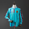 Barcelona Secundária Retrô Manga Longa Camisa 1997
