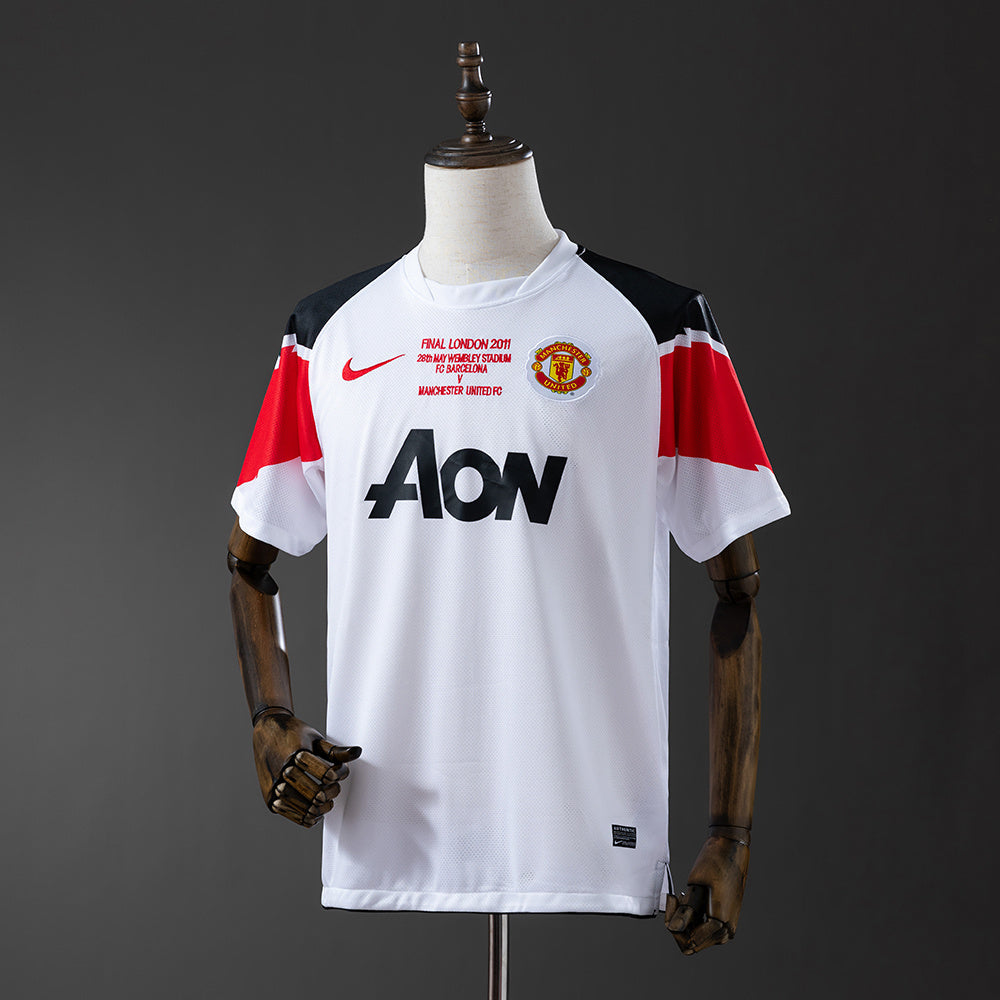 Manchester United Champions Versão Secundária Retrô Camisa 10/11