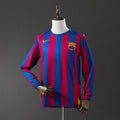 Barcelona Principal Retrô Manga Longa Camisa 05/06