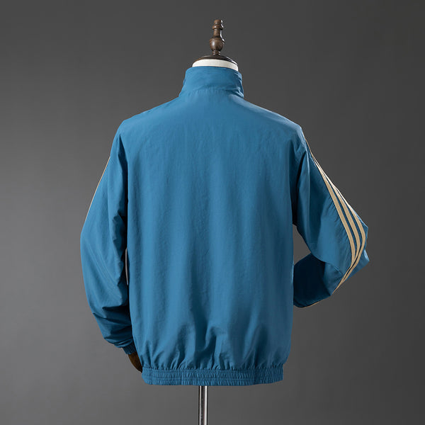 Manchester United Reversible - Azul&Preto Corta Vento Jaqueta