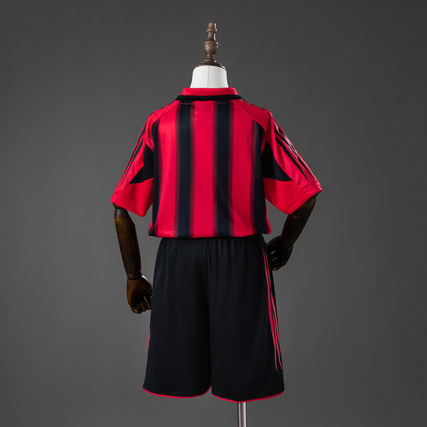 AC Milan Principal Infantil Kit Retrô Camisa 04/05