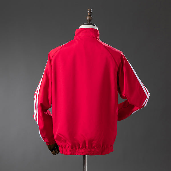 Manchester United Reversible - BlackRed Corta Vento Jaqueta Hino