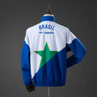 Brasil Track Corta Vento Jaqueta Retrô 1994