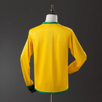 Brasil Principal Retrô Manga Longa Camisa 2006