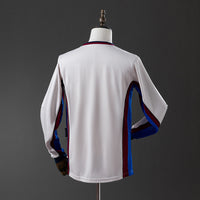 Barcelona Secundária Retrô Manga Longa Camisa 98/99