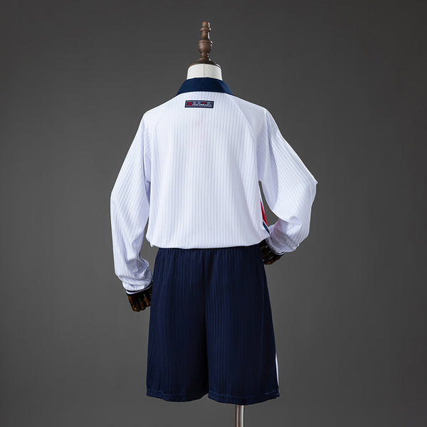 Inglaterra Long-Sleeved Principal Infantil Kit Retrô Camisa 2028
