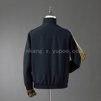 Manchester United Reversible - Preto & Vermelho Corta Vento Jaqueta
