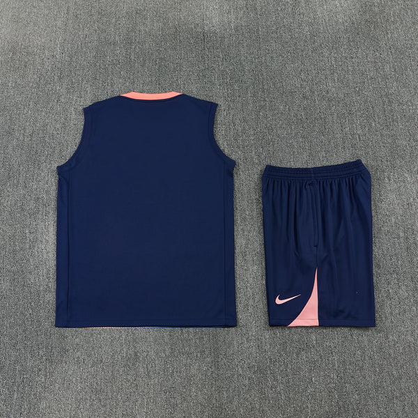 Conjunto Regata 26Barcelona.Laranja e azul safira