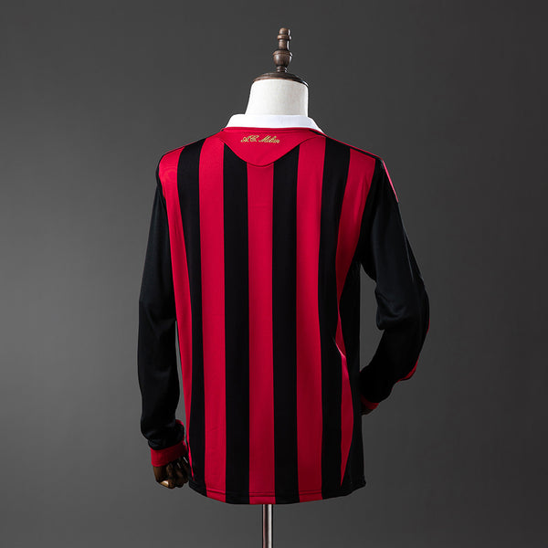 AC Milan Principal Retrô Manga Longa 09/10