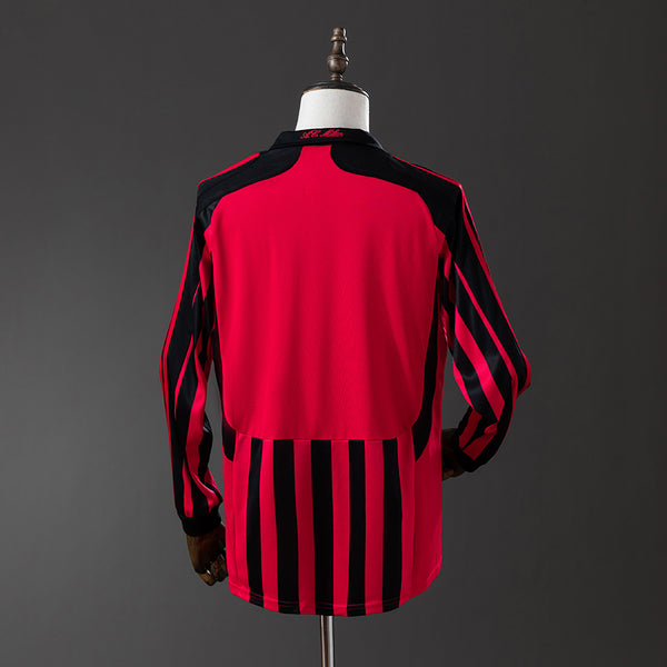 AC Milan Principal Retrô Manga Longa 07/08