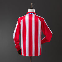 Atletico Madrid Principal Retrô Manga Longa Camisa 94/95