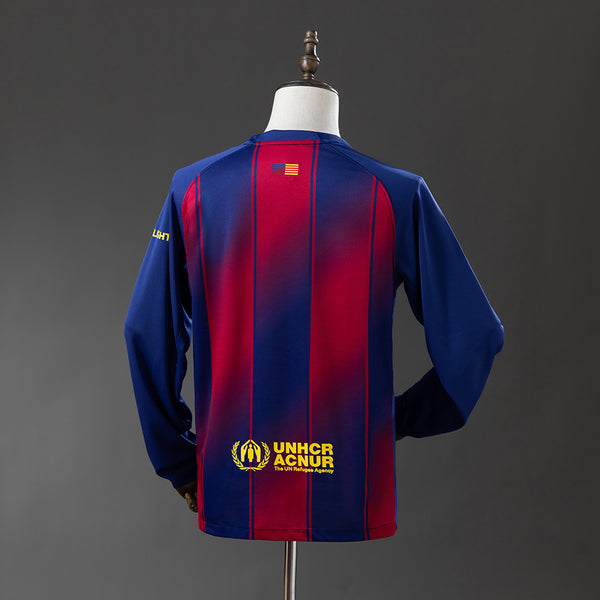 Barcelona Principal Manga Longa Camisa 25/26