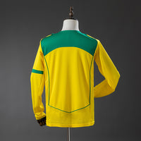Brasil Long-Sleeved Principal Retrô Camisa 2004