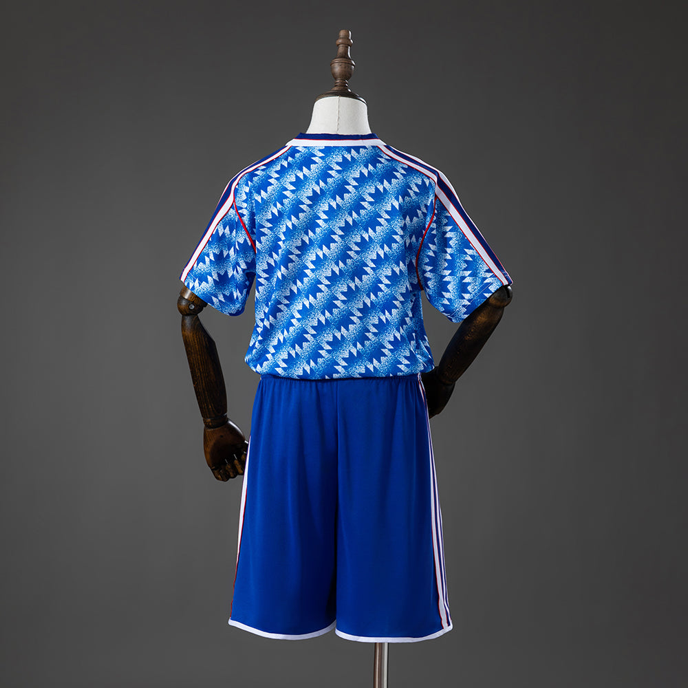 Manchester United Secundária Infantil Kit Retrô Camisa 1992