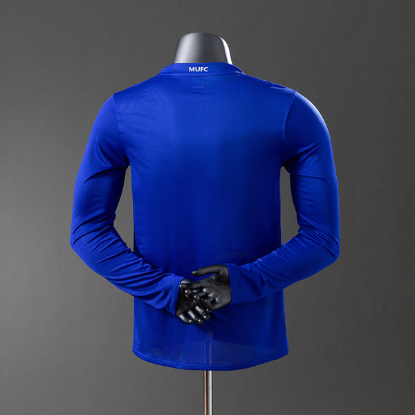 Manchester United Secundária Terceira Retrô Manga Longa Versão Jogador Camisa 08/09