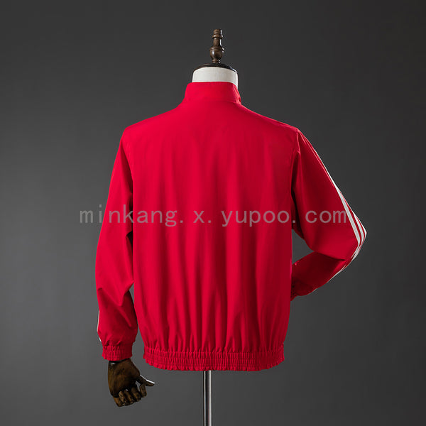 Athletic Bilbao Reversible - Vermelho & Branco Corta Vento Jaqueta