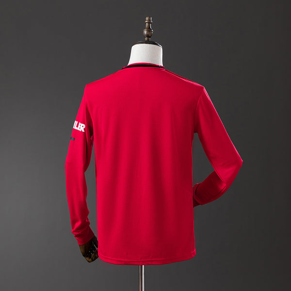 Manchester United Principal Retrô Manga Longa Camisa 1920