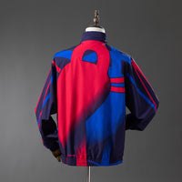 Barcelona Reversible - Vermelho & Marinho Corta Vento Jaqueta