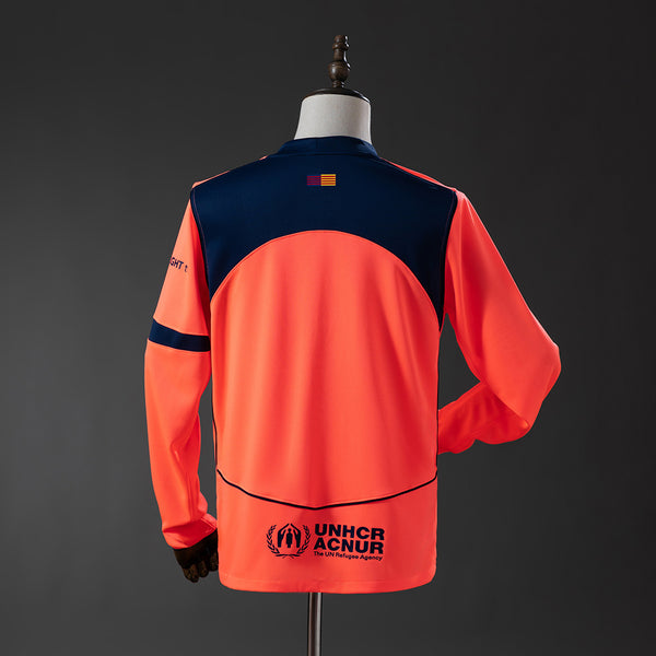 Barcelona Secundária Terceira Manga Longa Camisa 25/26