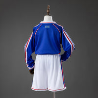 França Principal Infantil Kit Retrô Manga Longa Camisa 2028