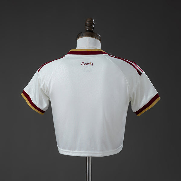 Espanha 2-Star Champion Edition Womens Crop Secundária Camisa 2026