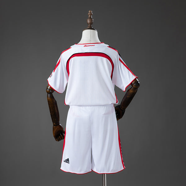AC Milan Secundária Infantil Kit Retrô Camisa 06/07