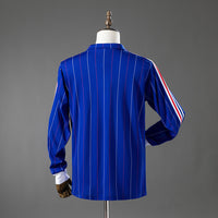 França Principal Retrô Manga Longa Camisa 1982