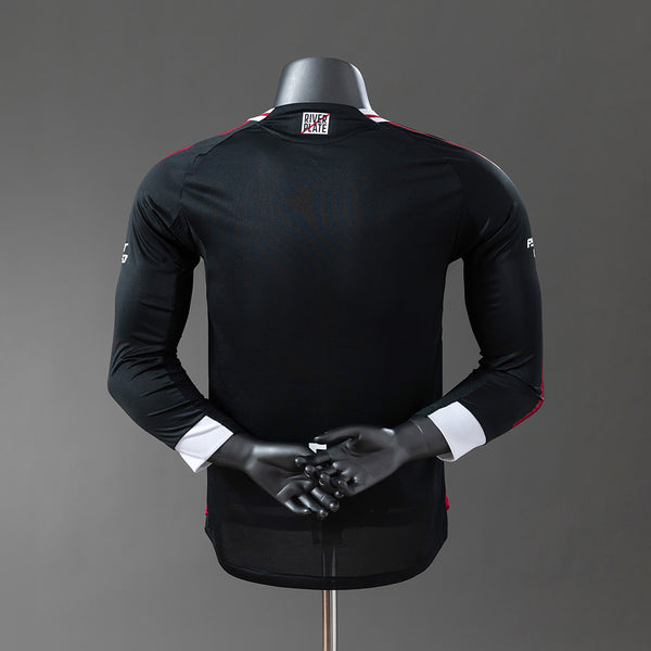 River Plate Secundária Manga Longa Versão Jogador Camisa 25/26