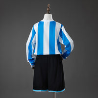 Argentina Long-Sleeved Principal Infantil Kit Retrô Camisa 2028