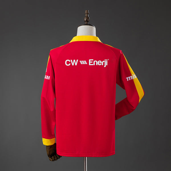 Galatasaray Edição - Vermelho Manga Longa Retrô Camisa 25/26
