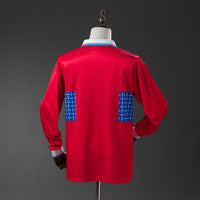 Universidad Catolica Secundária Retrô Manga Longa Camisa 1996
