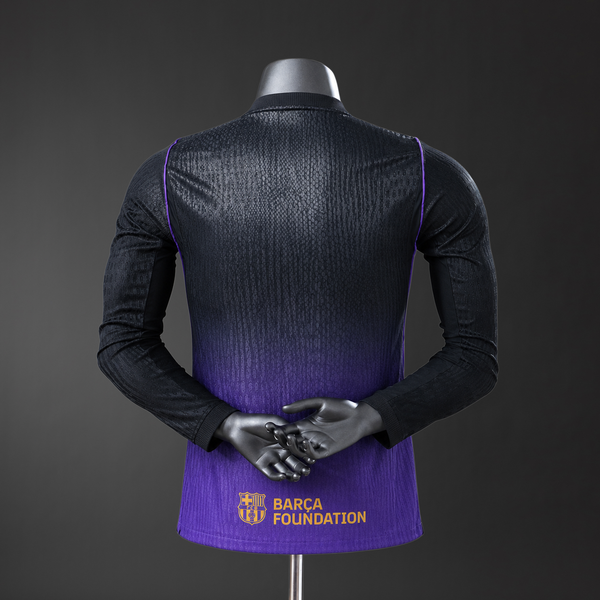 Barcelona x Kobe Bryant Secundária Manga Longa Versão Jogador Camisa 26/27
