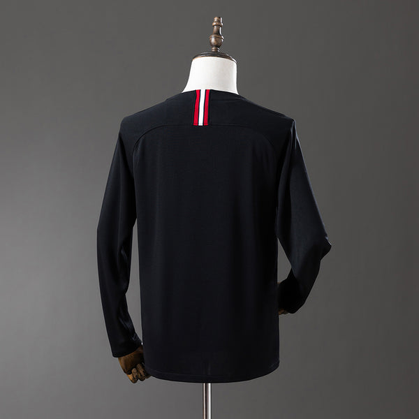 PSG Secundária Terceira Retrô Manga Longa Camisa 18/19