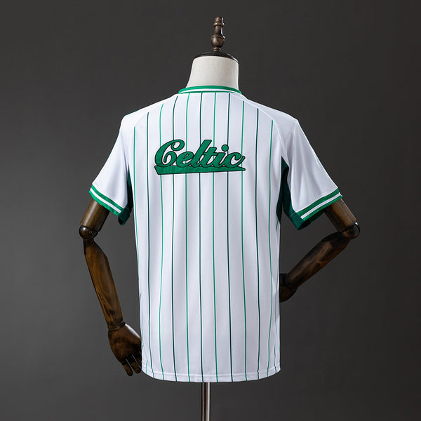 Celtic US Pack Full-Button Baseball Branco Camisa 25/26
