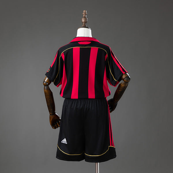 AC Milan Principal Infantil Kit Retrô Camisa 06/07