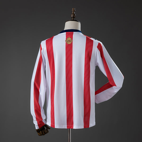 Chivas de Guadalajara 120 Aniversario Manga Longa Camisa