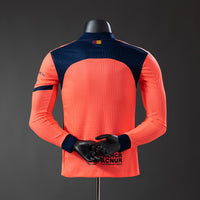 Barcelona Secundária Terceira Manga Longa Versão Jogador Camisa 25/26