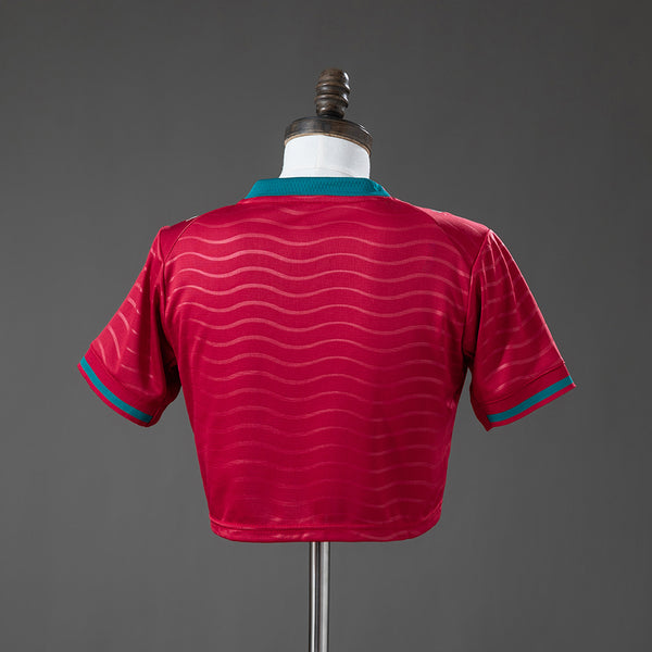 Portugal Crop Top Principal Feminino Camisa 2026
