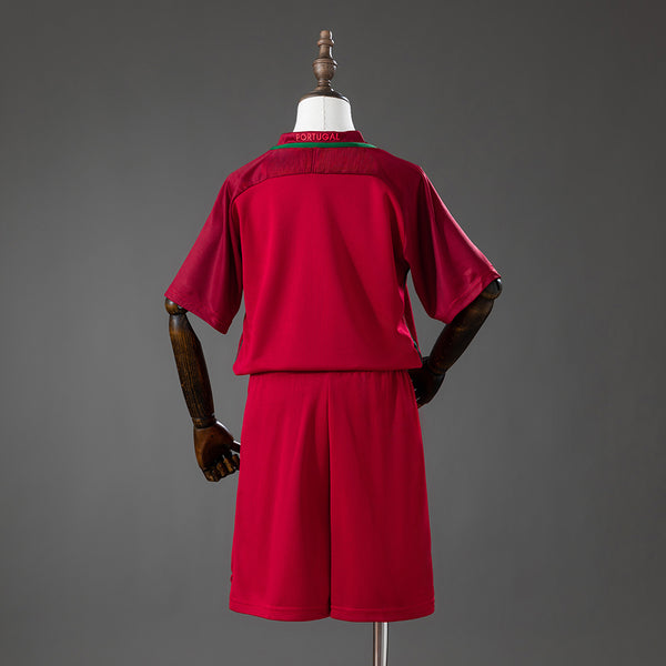 Portugal Principal Infantil Kit Retrô Camisa 16/17