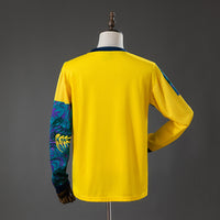 Inglaterra Goleiro Retrô Manga Longa Camisa 1995
