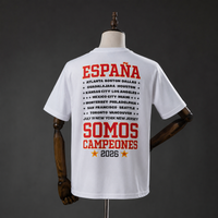 Espanha We Are Champions Branco ) Camisa