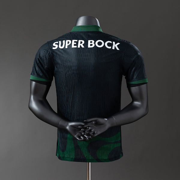 Sporting Lisbon Alternative Preto Versão Jogador Camisa 25/26
