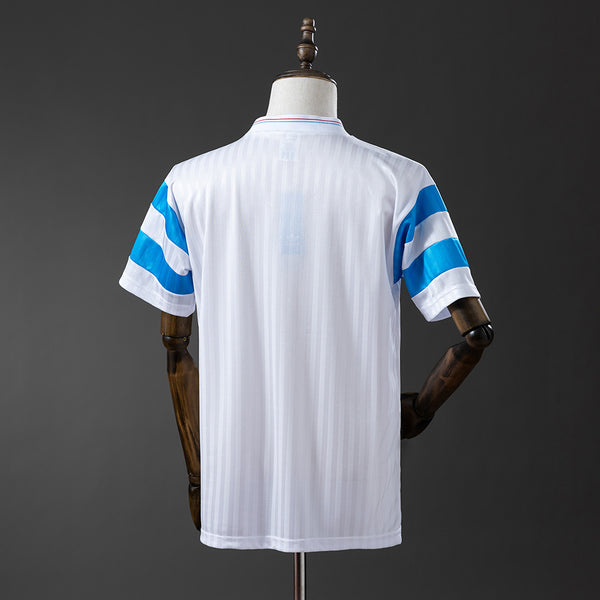 Olympique de Marseille Principal Retrô Camisa 1990