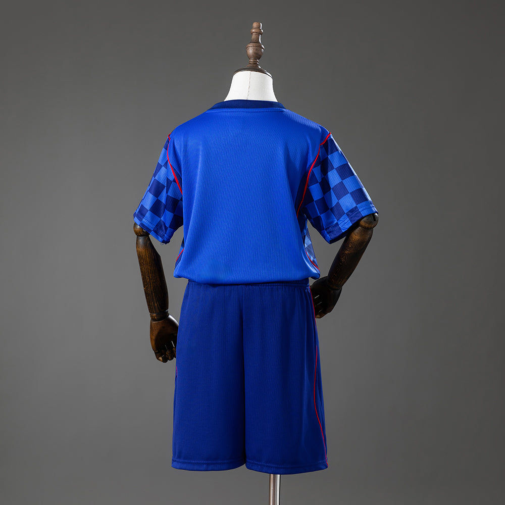 Croácia Secundária Infantil Kit Camisa 2028