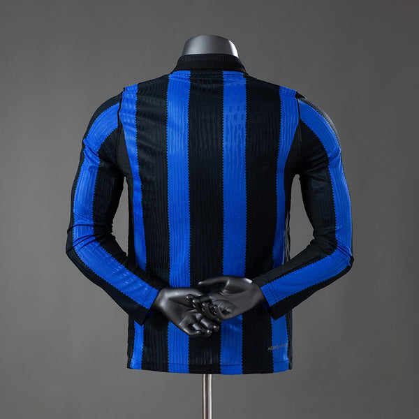 Inter Milan Long Sleeved Principal Versão Jogador Camisa 26/27