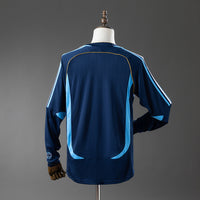 Argentina Long-Sleeved Secundária Retrô Camisa 2006