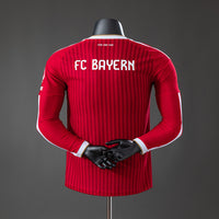 Bayern Munich Long Sleeved Principal Versão Jogador Camisa 26/27