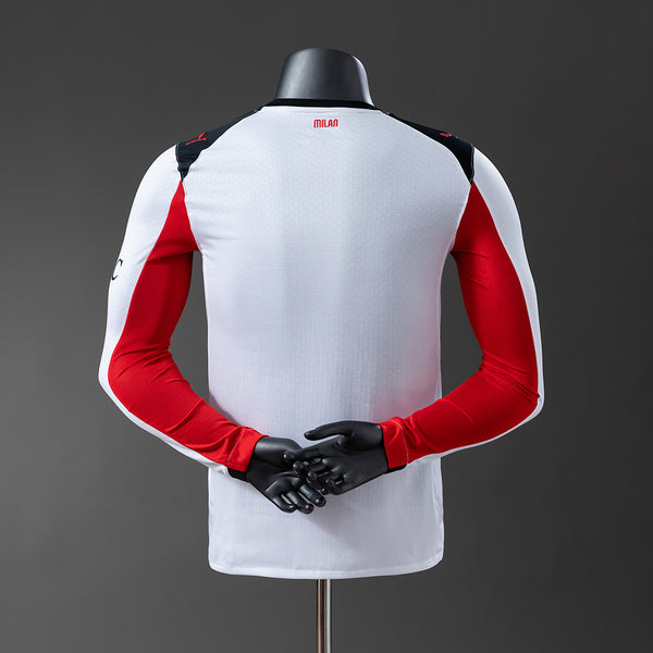 AC Milan Secundária Manga Longa Versão Jogador Camisa 25/26
